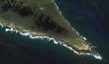 Pasifik okyanusu, Honolulu Hawaii Amerika Birleşik Devletleri drone yüksekliği ile