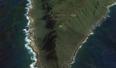 Pasifik okyanusu, Honolulu Hawaii Amerika Birleşik Devletleri drone yüksekliği ile