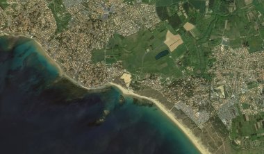 bir kuş bakışı Bretigny-sur-Orge sahil, sokaklar ve altyapı 2019