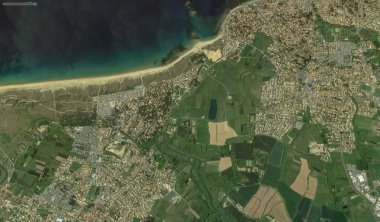 bir kuş bakışı Bretigny-sur-Orge sahil, sokaklar ve altyapı 2019