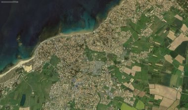 bir kuş bakışı Bretigny-sur-Orge sahil, sokaklar ve altyapı 2019