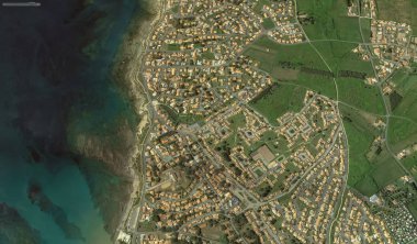 bir kuş bakışı Bretigny-sur-Orge sahil, sokaklar ve altyapı 2019