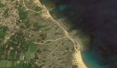 bir kuş bakışı Bretigny-sur-Orge sahil, sokaklar ve altyapı 2019