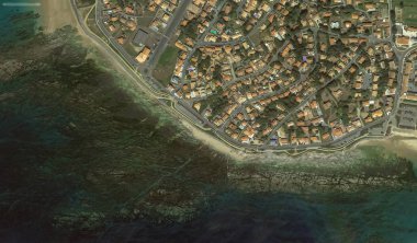 bir kuş bakışı Bretigny-sur-Orge sahil, sokaklar ve altyapı 2019