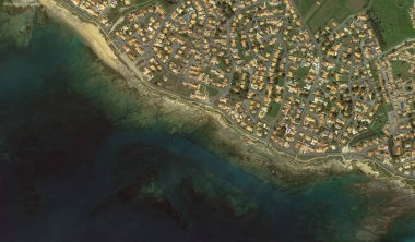 bir kuş bakışı Bretigny-sur-Orge sahil, sokaklar ve altyapı 2019