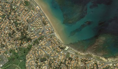 bir kuş bakışı Bretigny-sur-Orge sahil, sokaklar ve altyapı 2019