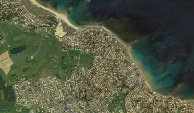 bir kuş bakışı Bretigny-sur-Orge sahil, sokaklar ve altyapı 2019