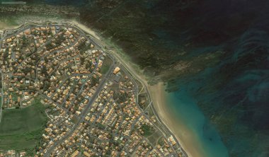 bir kuş bakışı Bretigny-sur-Orge sahil, sokaklar ve altyapı 2019