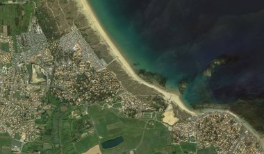 bir kuş bakışı Bretigny-sur-Orge sahil, sokaklar ve altyapı 2019