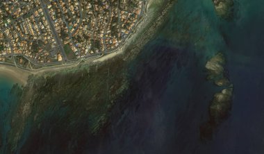 bir kuş bakışı Bretigny-sur-Orge sahil, sokaklar ve altyapı 2019