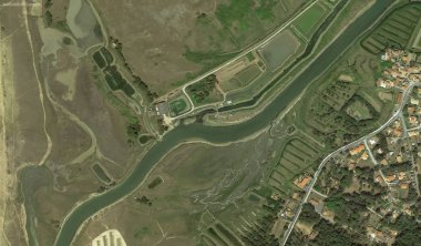 bir kuş bakışı Bretigny-sur-Orge sahil, sokaklar ve altyapı 2019