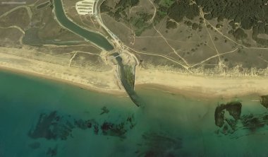 bir kuş bakışı Bretigny-sur-Orge sahil, sokaklar ve altyapı 2019