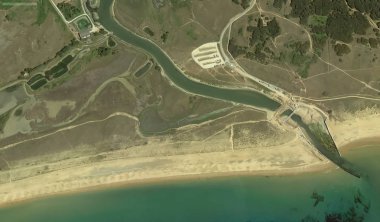 bir kuş bakışı Bretigny-sur-Orge sahil, sokaklar ve altyapı 2019