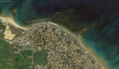 bir kuş bakışı Bretigny-sur-Orge sahil, sokaklar ve altyapı 2019