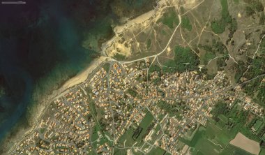 bir kuş bakışı Bretigny-sur-Orge sahil, sokaklar ve altyapı 2019