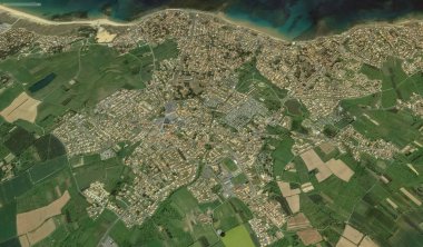 bir kuş bakışı Bretigny-sur-Orge sahil, sokaklar ve altyapı 2019