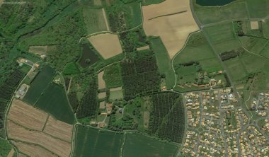 bir kuş bakışı Bretigny-sur-Orge sahil, sokaklar ve altyapı 2019