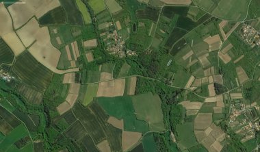 bir kuş bakışı Bretigny-sur-Orge sahil, sokaklar ve altyapı 2019