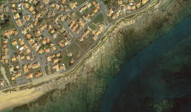 bir kuş bakışı Bretigny-sur-Orge sahil, sokaklar ve altyapı 2019