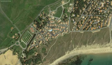 bir kuş bakışı Bretigny-sur-Orge sahil, sokaklar ve altyapı 2019