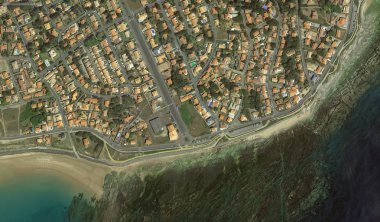 bir kuş bakışı Bretigny-sur-Orge sahil, sokaklar ve altyapı 2019