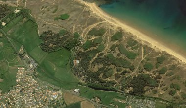 bir kuş bakışı Bretigny-sur-Orge sahil, sokaklar ve altyapı 2019