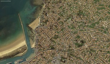 bir kuş bakışı Bretigny-sur-Orge sahil, sokaklar ve altyapı 2019