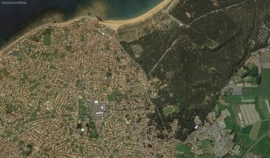 bir kuş bakışı Bretigny-sur-Orge sahil, sokaklar ve altyapı 2019