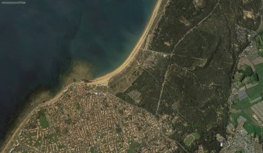 bir kuş bakışı Bretigny-sur-Orge sahil, sokaklar ve altyapı 2019