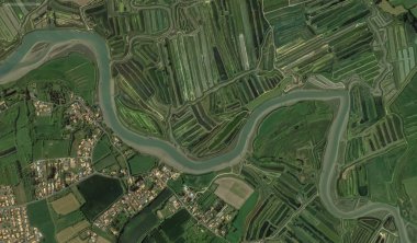 bir kuş bakışı Bretigny-sur-Orge sahil, sokaklar ve altyapı 2019