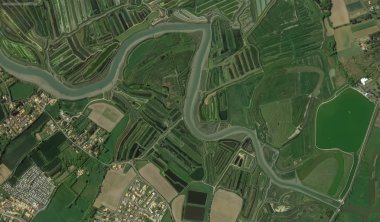 bir kuş bakışı Bretigny-sur-Orge sahil, sokaklar ve altyapı 2019