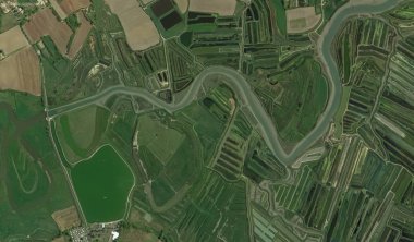 bir kuş bakışı Bretigny-sur-Orge sahil, sokaklar ve altyapı 2019