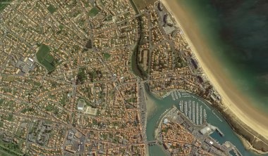 bir kuş bakışı Bretigny-sur-Orge sahil, sokaklar ve altyapı 2019