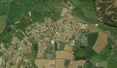 bir kuş bakışı Bretigny-sur-Orge sahil, sokaklar ve altyapı 2019