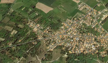 bir kuş bakışı Bretigny-sur-Orge sahil, sokaklar ve altyapı 2019