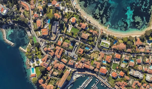 Cote d'azur nice from a bird's eye drone — Stock Photo, Image