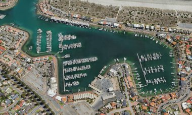 Adelaide, Avustralya, St. Vincent Körfezi 'ndeki kargo limanı