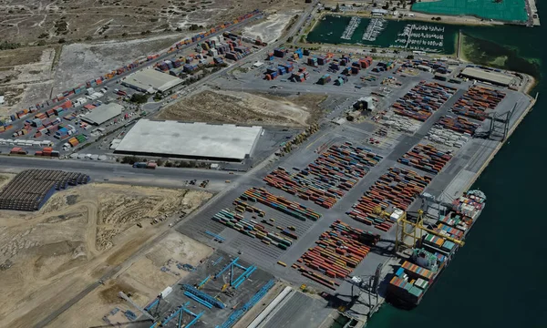 Cargo port of Adelaide, Australia on the Gulf of St. Vincent — Stock Photo, Image