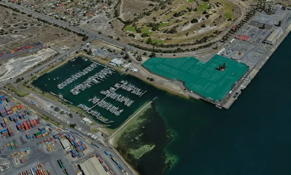 Puerto de carga de Adelaida, Australia, en el Golfo de San Vicente — Foto de Stock