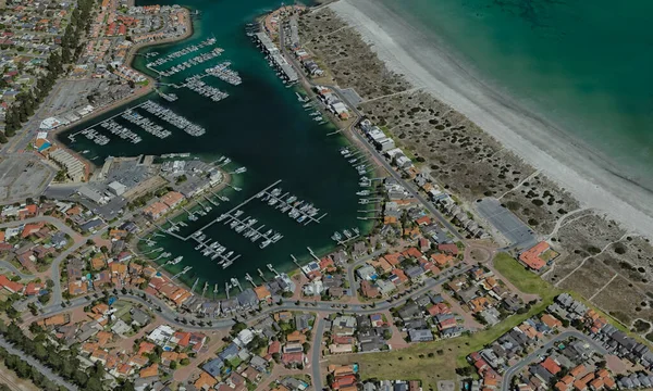 Puerto de carga de Adelaida, Australia, en el Golfo de San Vicente — Foto de Stock