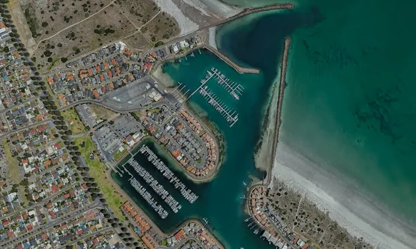 Puerto de carga de Adelaida, Australia, en el Golfo de San Vicente — Foto de Stock