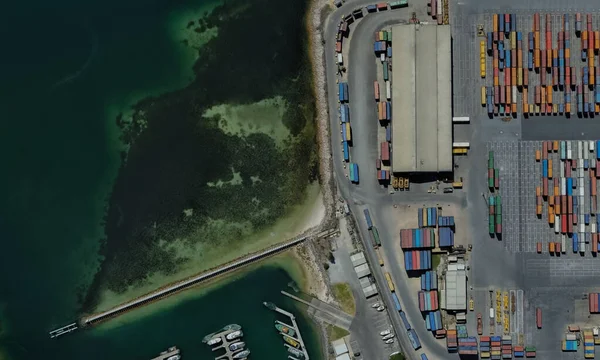 Puerto de carga de Adelaida, Australia, en el Golfo de San Vicente — Foto de Stock