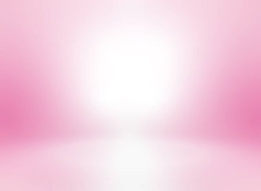 Pembe boş oda stüdyo gradyanı arka plan için kullanılır ve ürünlerinizi gösterir - Vektör.