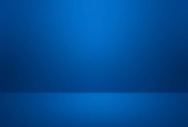 Arkaplan için kullanılan mavi boş oda gradyanı, ürün görüntüleme şablonu, iş arkaplanı - Vektör Arkaplanı