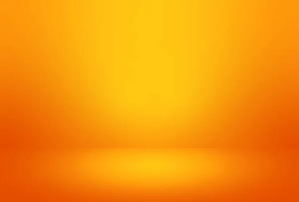 Gradiente Estudio Habitación Vacía Naranja Oro Amarillo Utilizado Para Fondo — Vector de stock