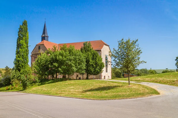 Повний Вигляд Монастирської Церкви Лобенфельд Старовинна Церква Баден Вюртемберзі Німеччина — стокове фото