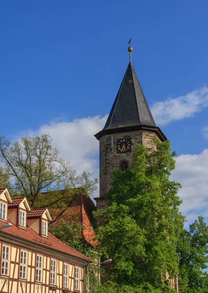 Almanya Nın Thüringen Bölgesindeki Hildburghausen Şehrindeki Kilise — Stok fotoğraf