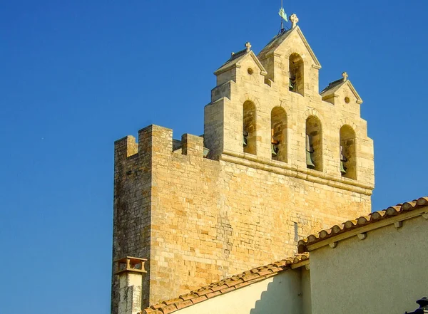 Ufortyfikowany Kościół Notre Dame Mer Francuskim Mieście Saintes Maries Mer — Zdjęcie stockowe