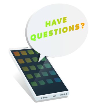 İle telefon soru metin balonun içinde var 