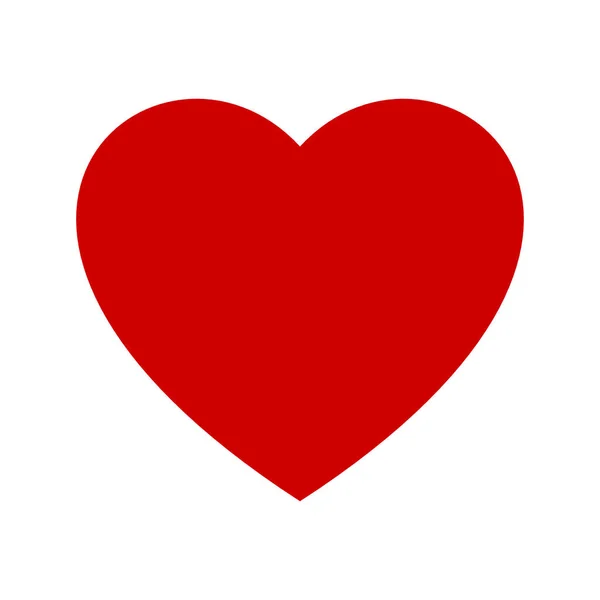 Červená Ikona Srdce Ilustrace — Stock fotografie